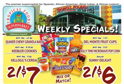 Tropical Foods Supermarket Weekly Ad August 6 - 12, 2026
