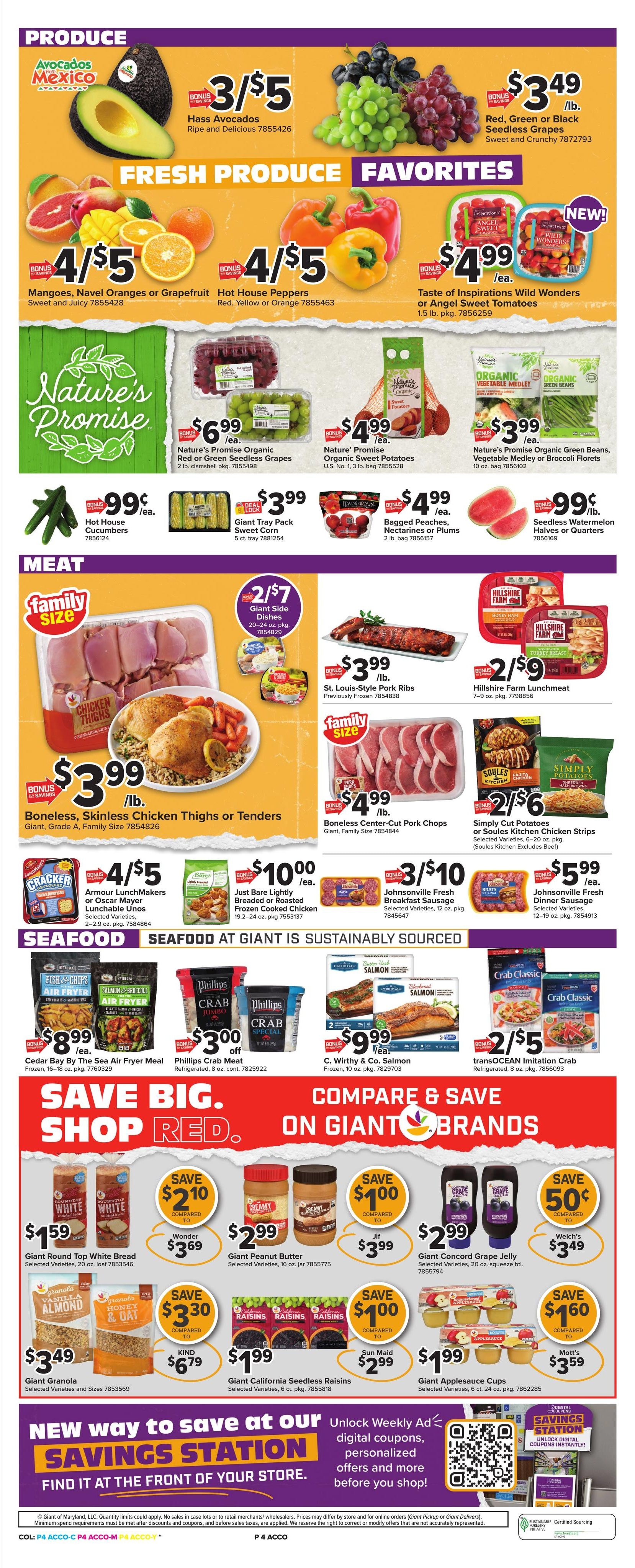 Giant Food (Washington Area, DC) Weekly Ad August 7 - 13, 2026