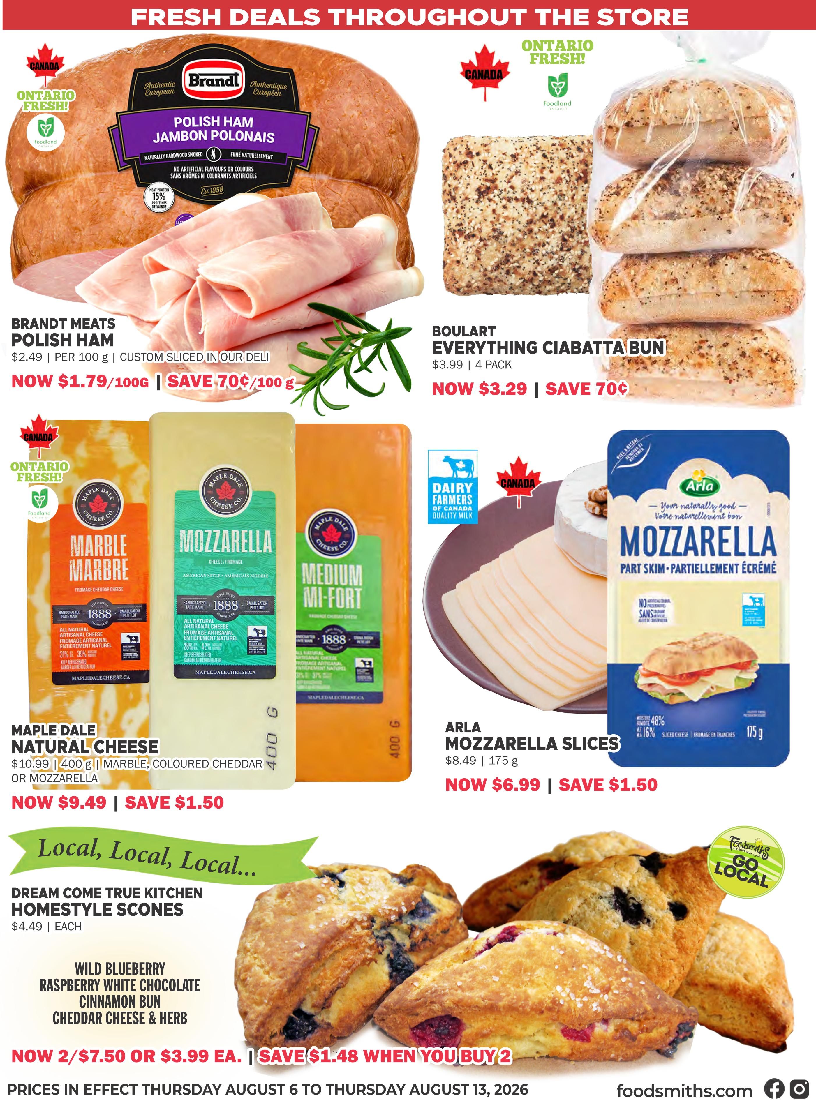 Foodsmiths Flyer August 6 to 13