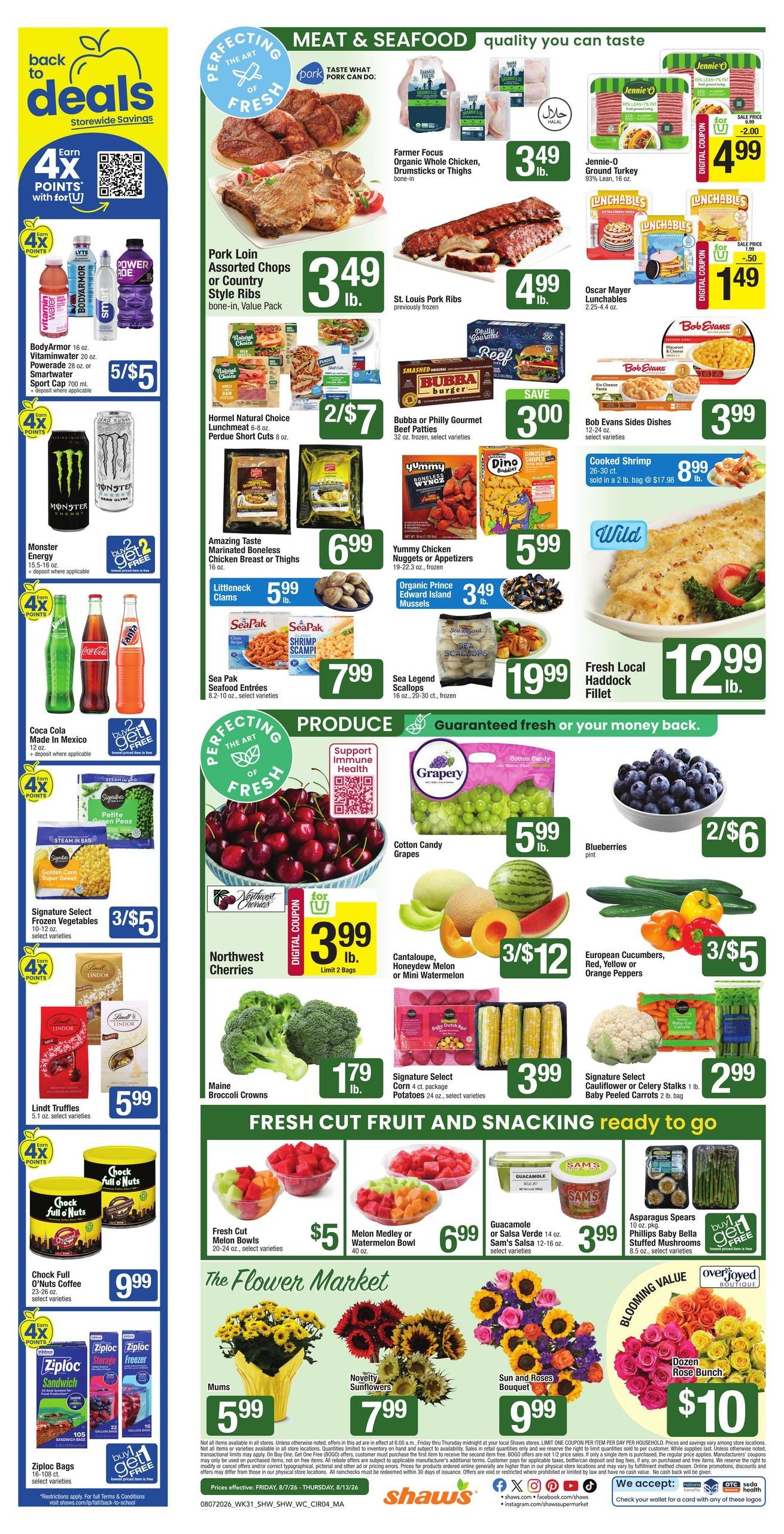 Shaw's (New Bedford Area, MA) Weekly Ad August 7 - 13, 2026