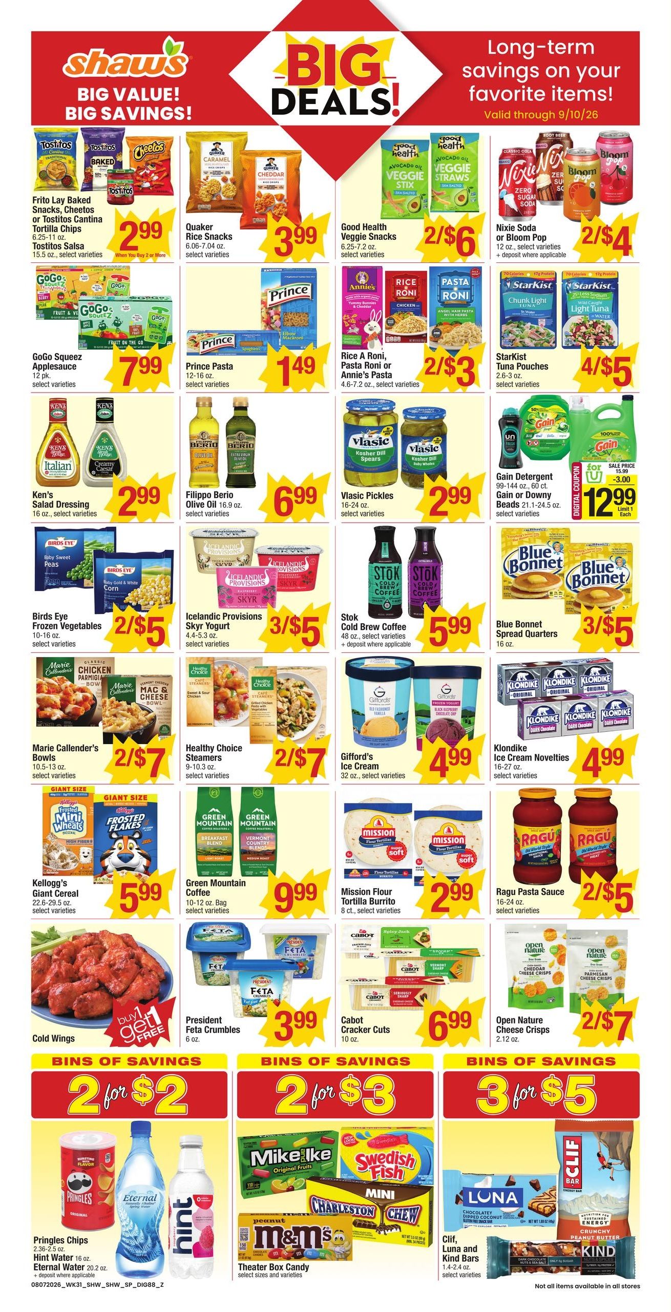 Shaw's (New Bedford Area, MA) Weekly Ad August 7 - 13, 2026