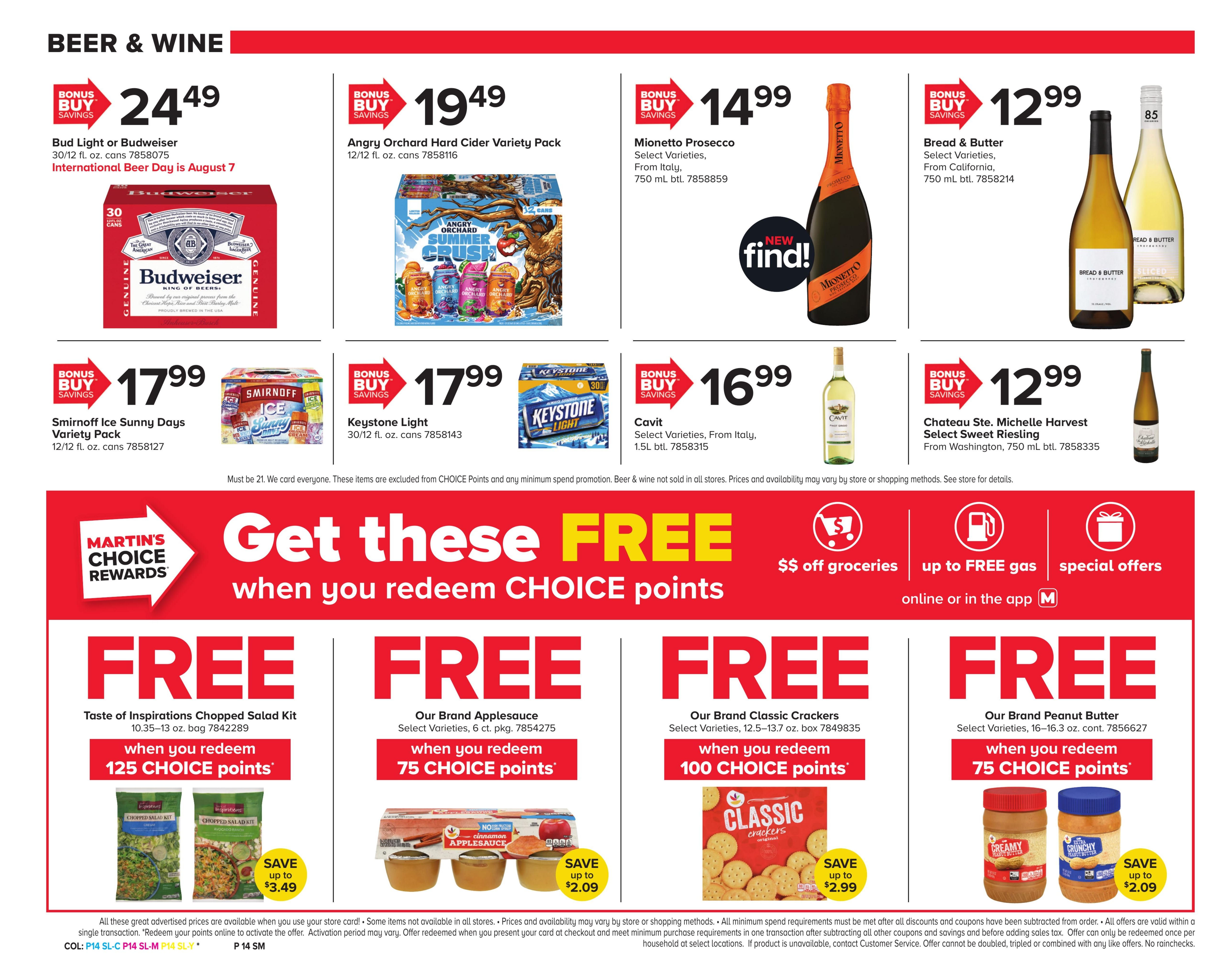 Martin's Food Market (Baker Area, WV) Weekly Ad August 7 - 13, 2026