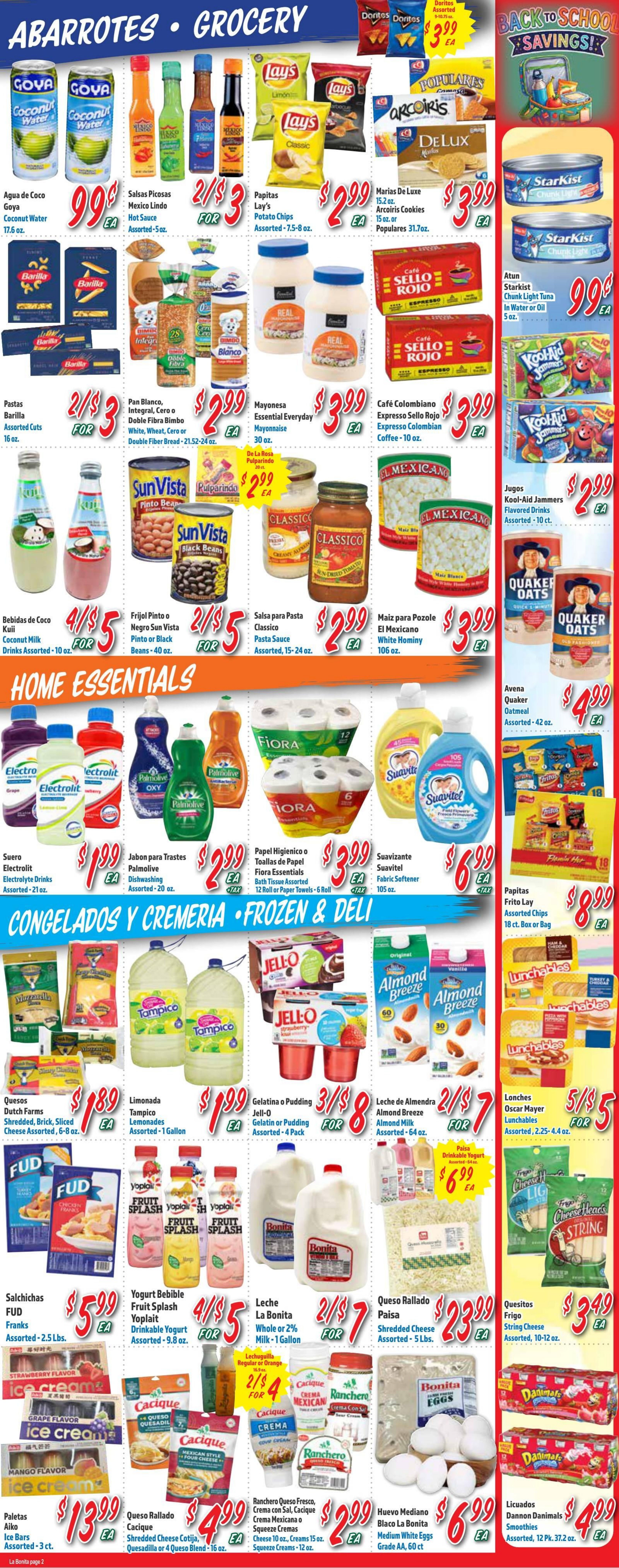 La Bonita Supermarkets Weekly Ad August 5 - 11, 2026