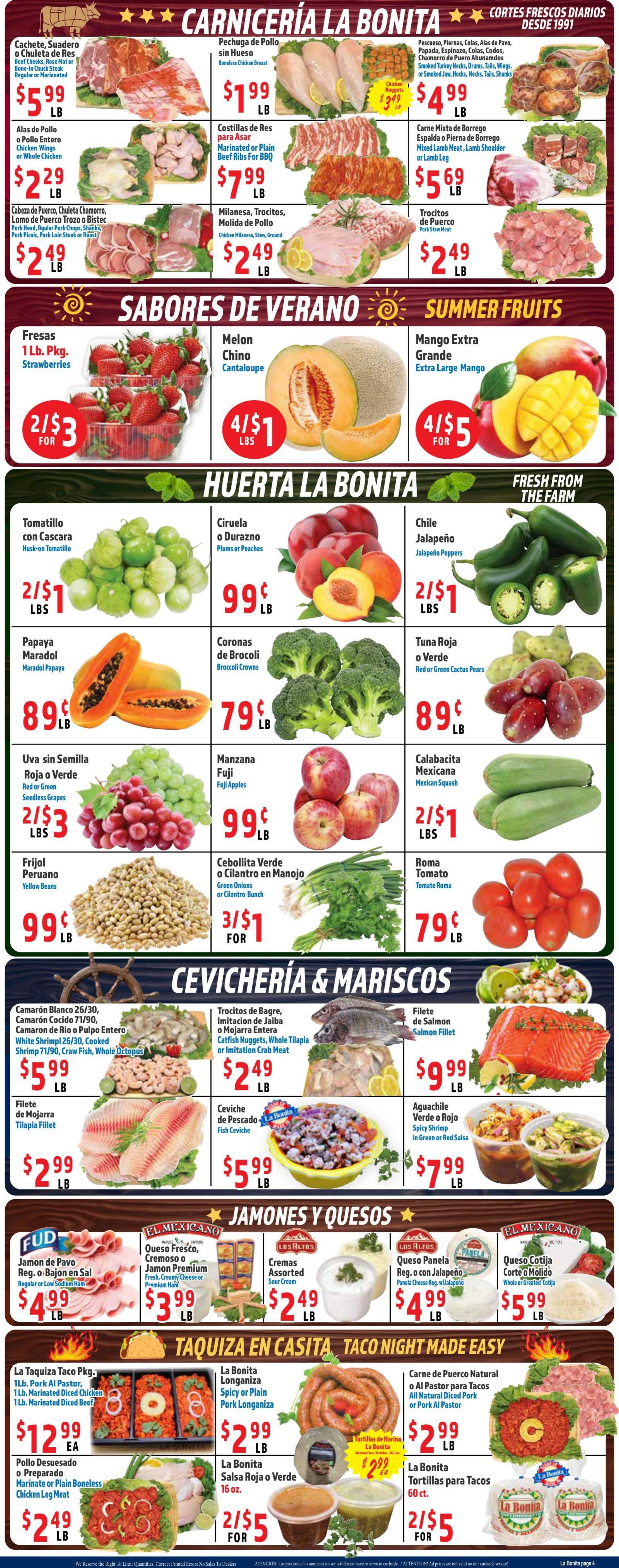 La Bonita Supermarkets Weekly Ad August 5 - 11, 2026