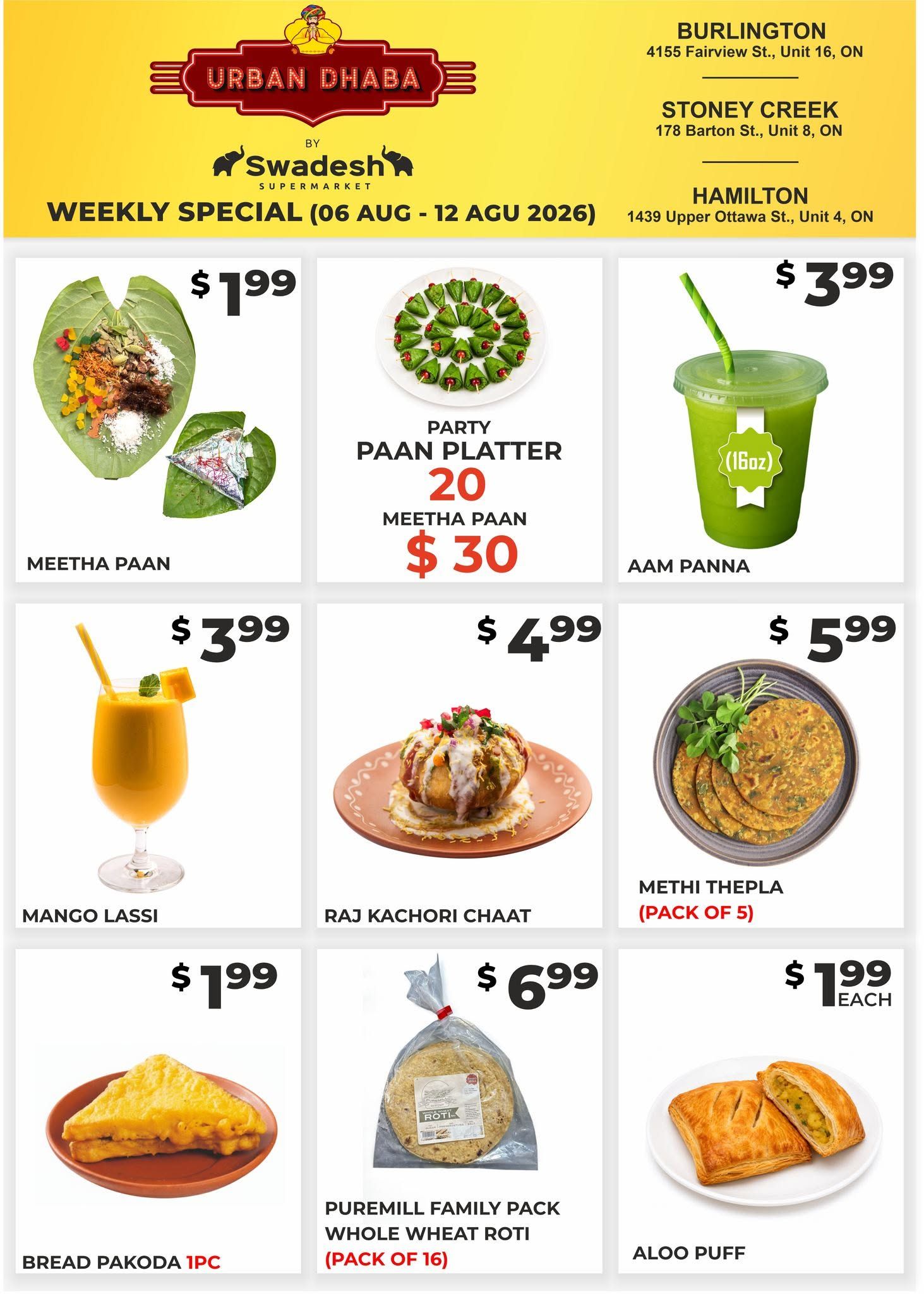 Swadesh Supermarket Flyer August 6 to 12