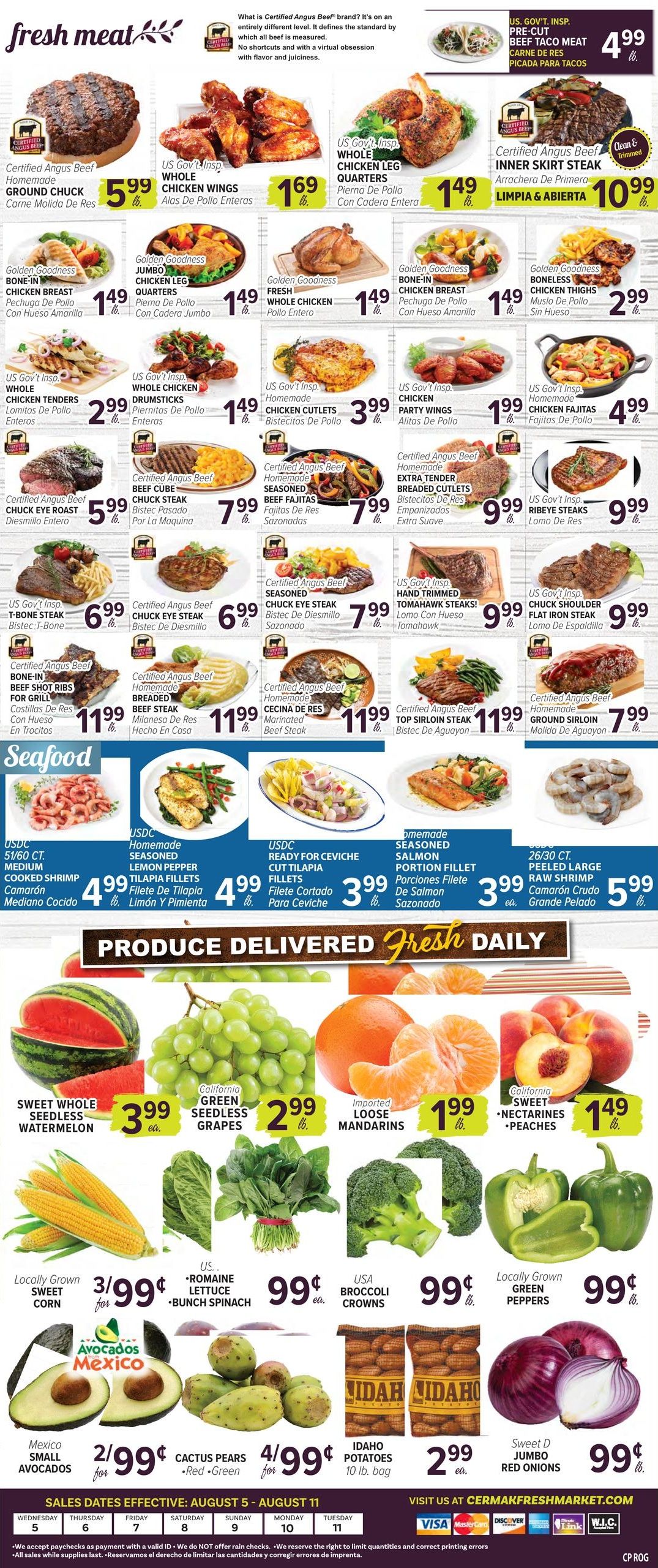Cermak Fresh Market (Lincolnwood–Evanston Area, IL) Weekly Ad August 5 - 11, 2026
