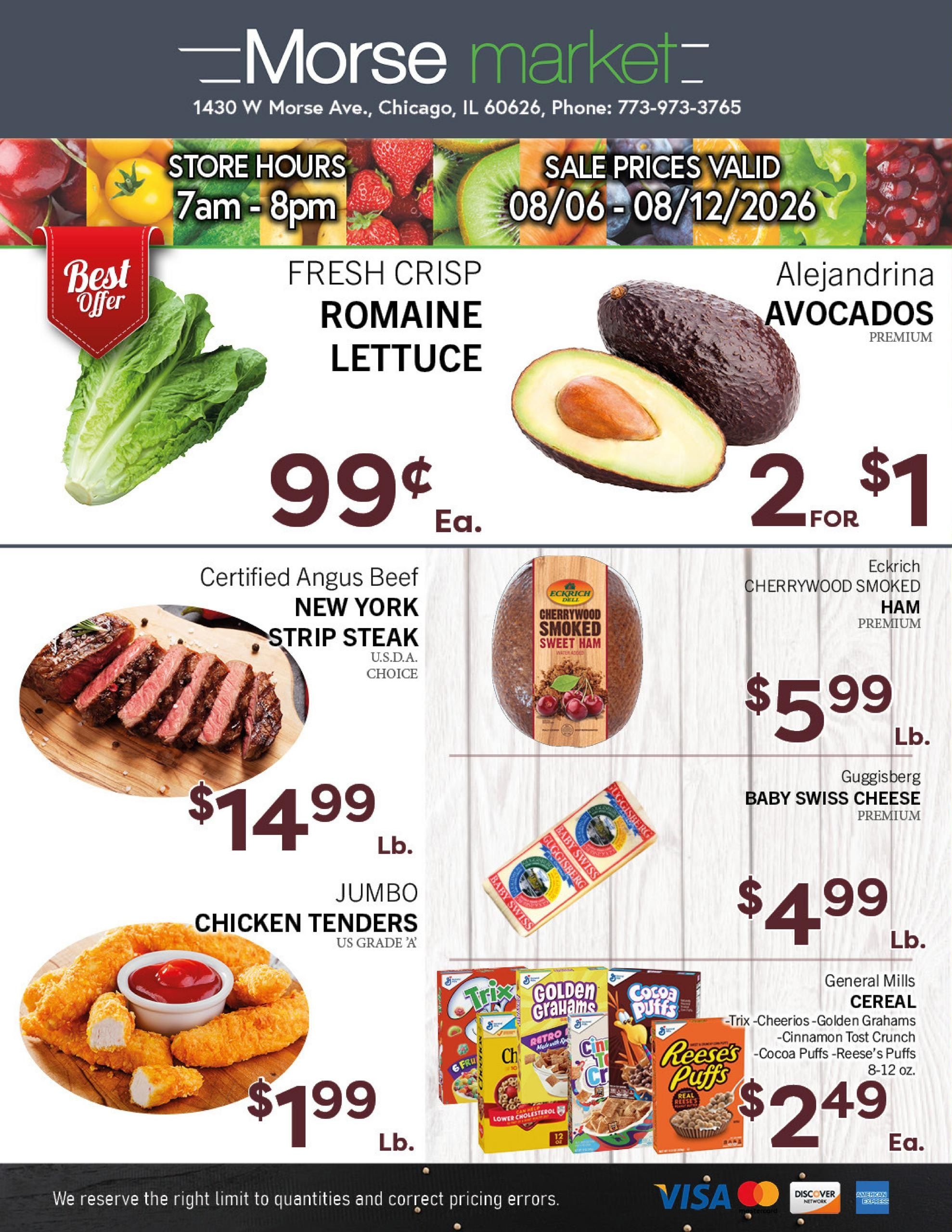 Morse Fresh Market Weekly Ad August 6 - 12, 2026