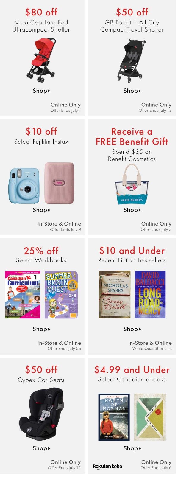 Chapters Indigo Online Deals of the Week June 29 to July 5