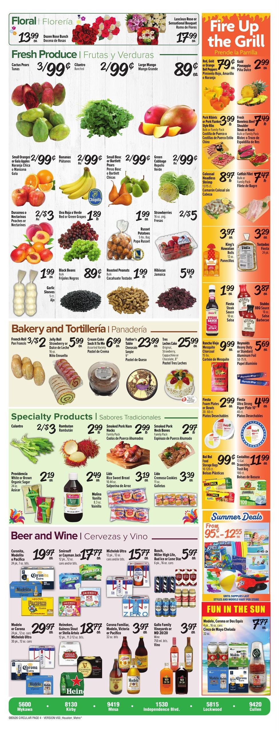 Fiesta Mart (Manvel–Fresno Area, TX) Weekly Ad August 5 - 11, 2026