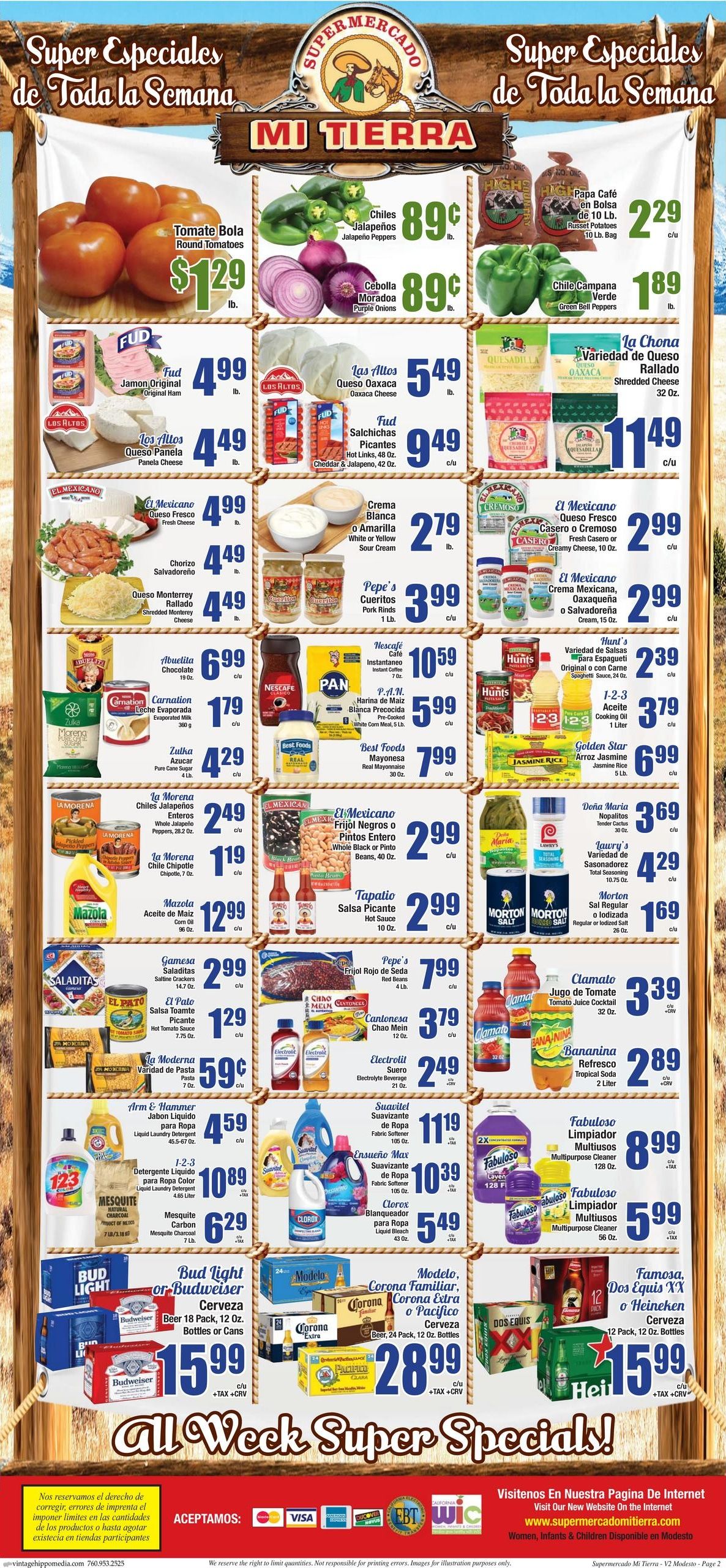 Supermercado Mi Tierra (Modesto–Empire Area, CA) Weekly Ad August 5 - 11, 2026