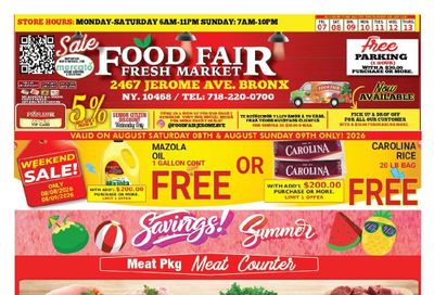 Food Fair Fresh Market Weekly Ad August 7 - 13, 2026