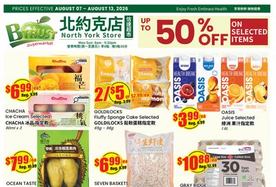 Btrust Supermarket (North York) Flyer August 7 to 13
