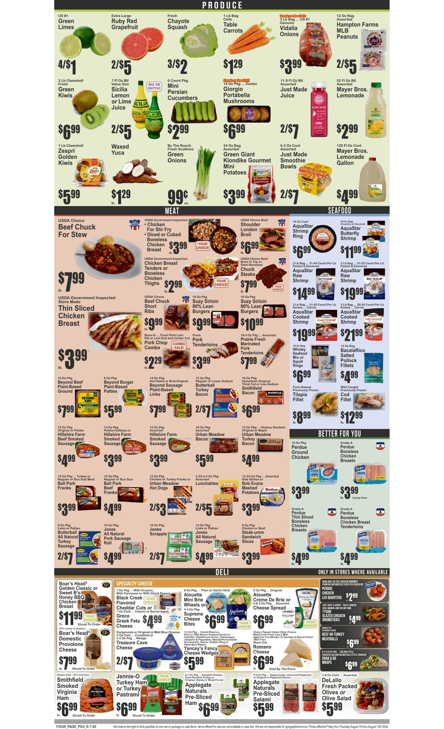 Food Universe (243 Schenactady Ave., Brooklyn, NY) Weekly Ad August 7 - 13, 2026