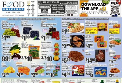 Food Universe (538 W. 138th St., New York, NY) Weekly Ad August 7 - 13, 2026