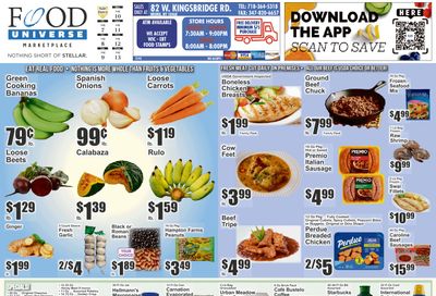 Food Universe (82 W. Kingsbridge Rd., Bronx, NY) Weekly Ad August 7 - 13, 2026