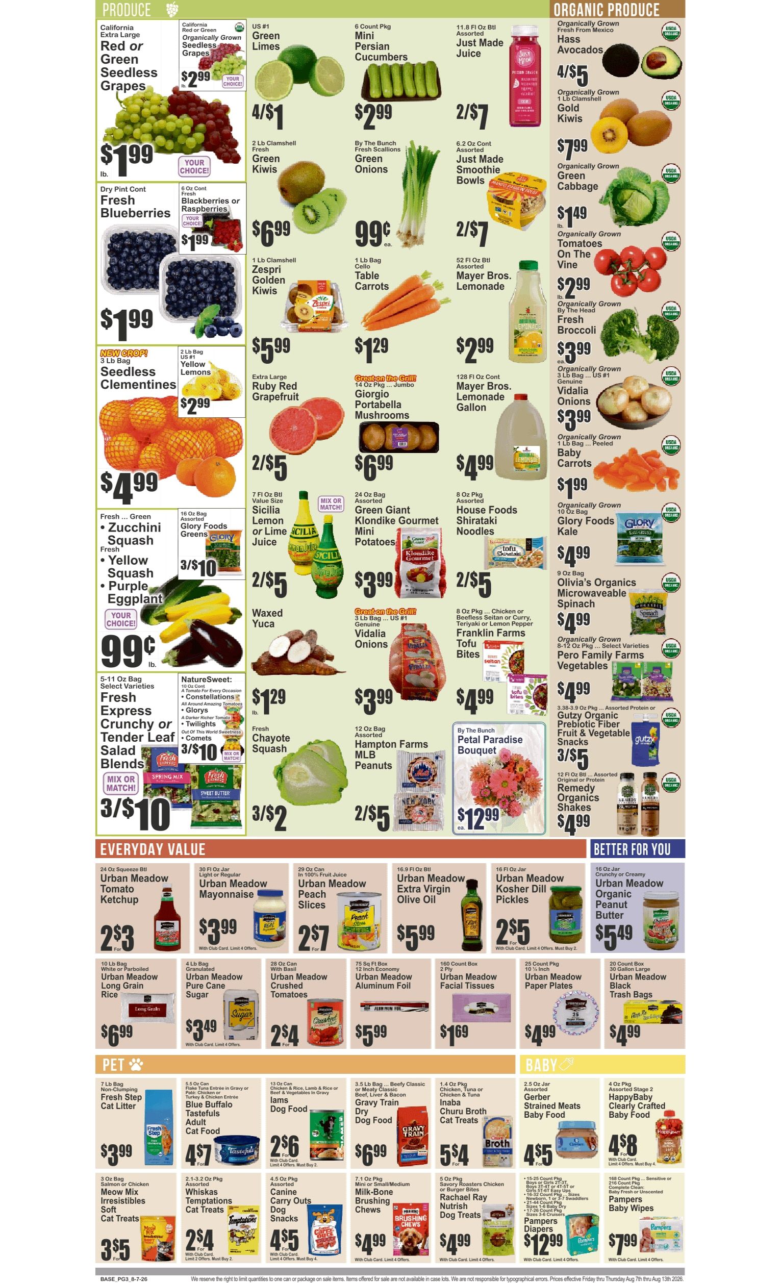 Food Universe (97 Avenue O, Brooklyn, NY) Weekly Ad August 7 - 13, 2026