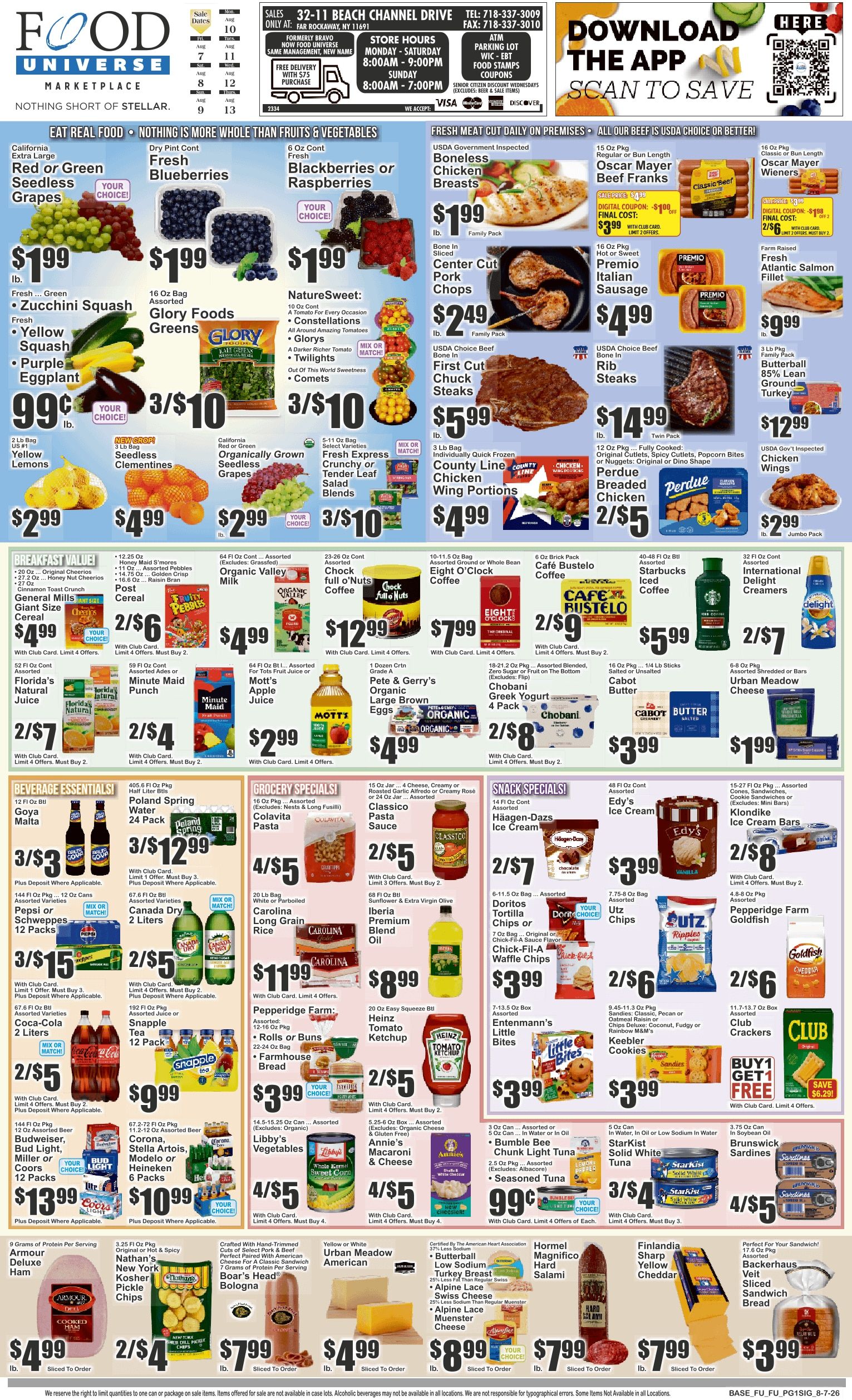 Food Universe (Far Rockaway, NY) Weekly Ad August 7 - 13, 2026