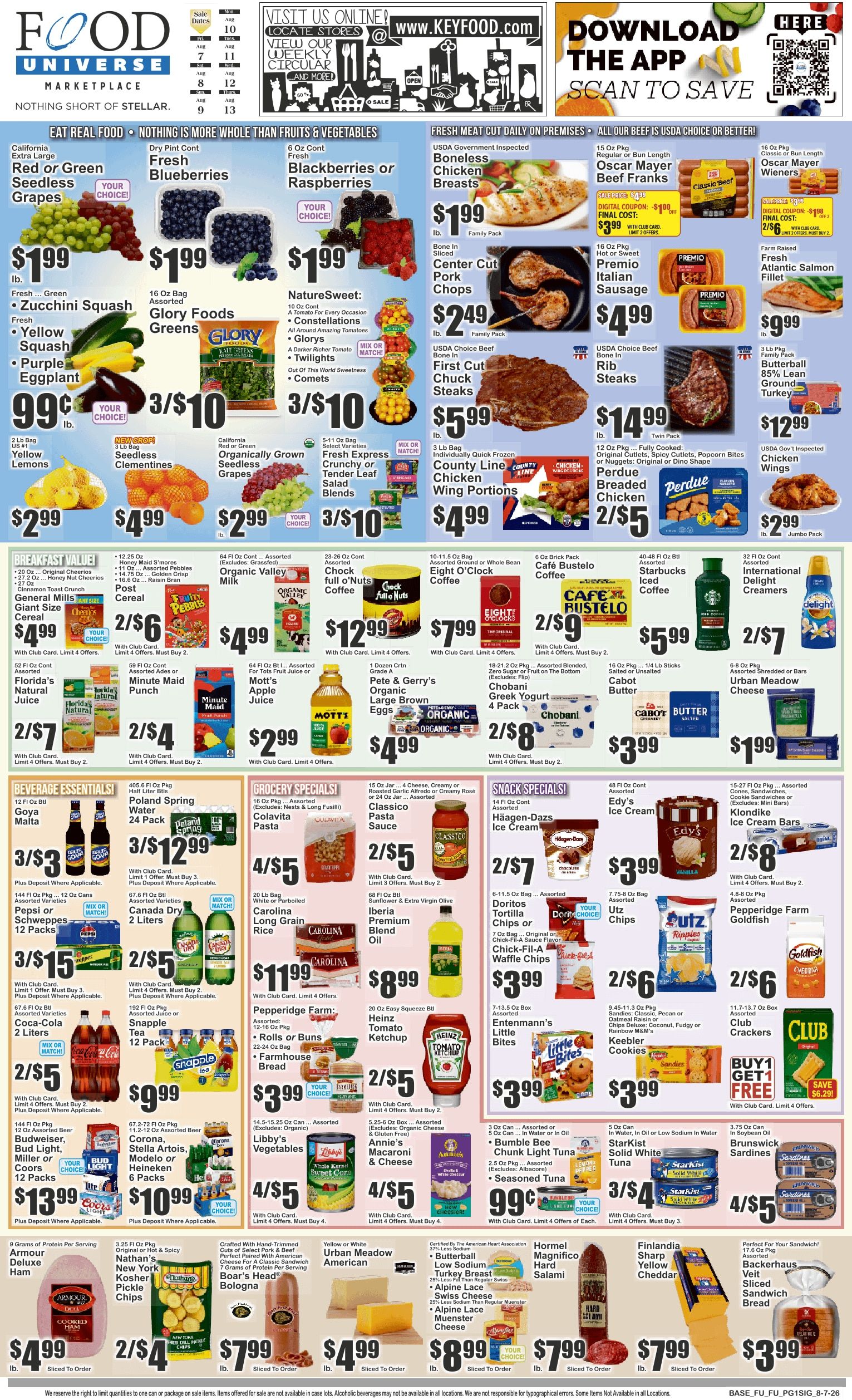 Food Universe (Forest Hills, NY) Weekly Ad August 7 - 13, 2026