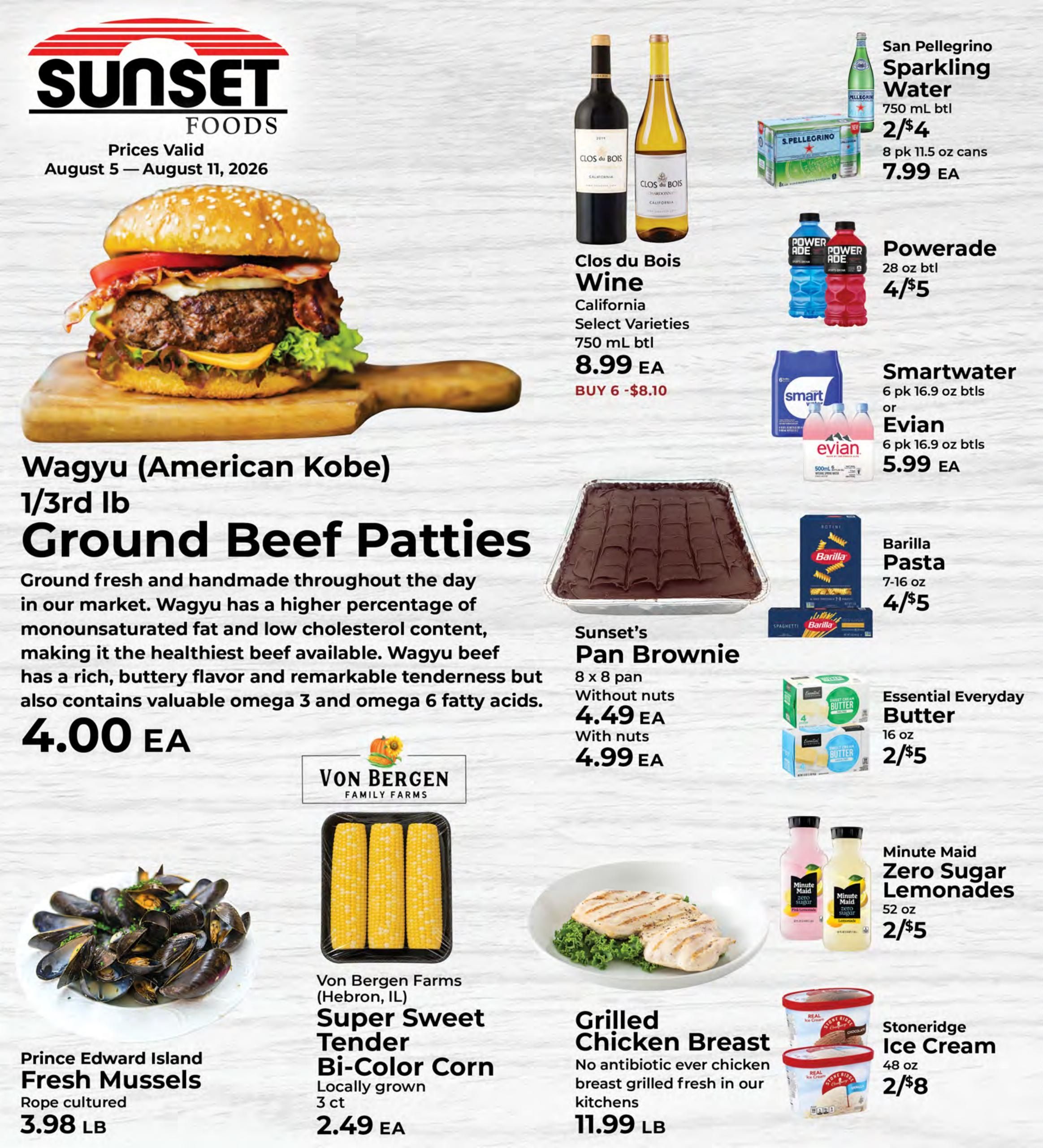 Sunset Foods Weekly Ad August 5 - 11, 2026