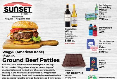 Sunset Foods Weekly Ad August 5 - 11, 2026