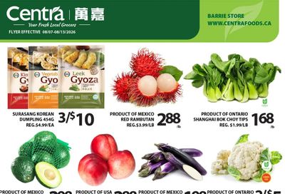 Centra Foods (Barrie) Flyer August 7 to 13