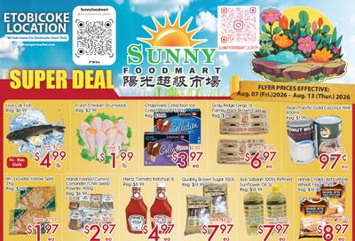 Sunny Foodmart (Etobicoke) Flyer August 7 to 13