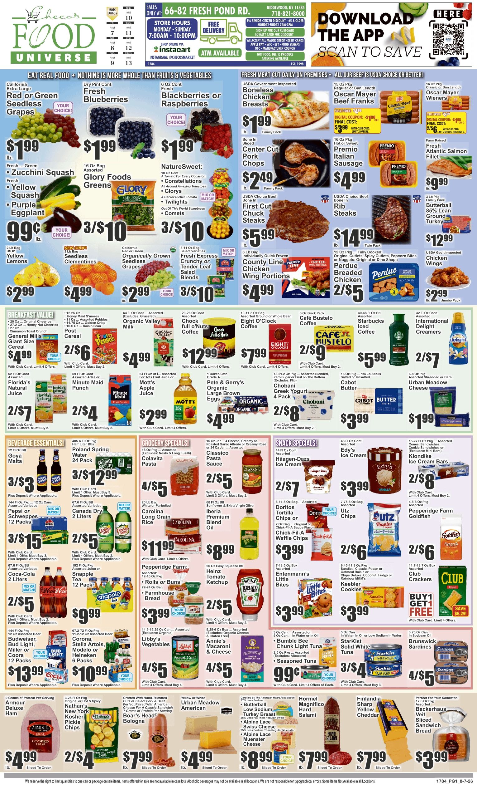 Food Universe (Ridgewood, NY) Weekly Ad August 7 - 13, 2026