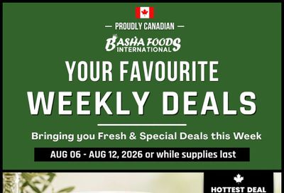 Basha Foods International Flyer August 6 to 12