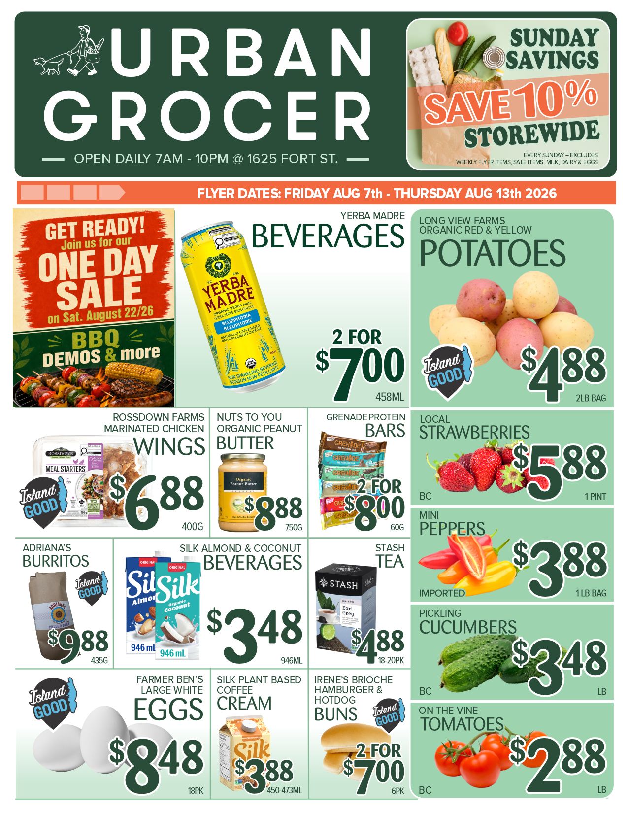 Urban Grocer Flyer August 7 to 13