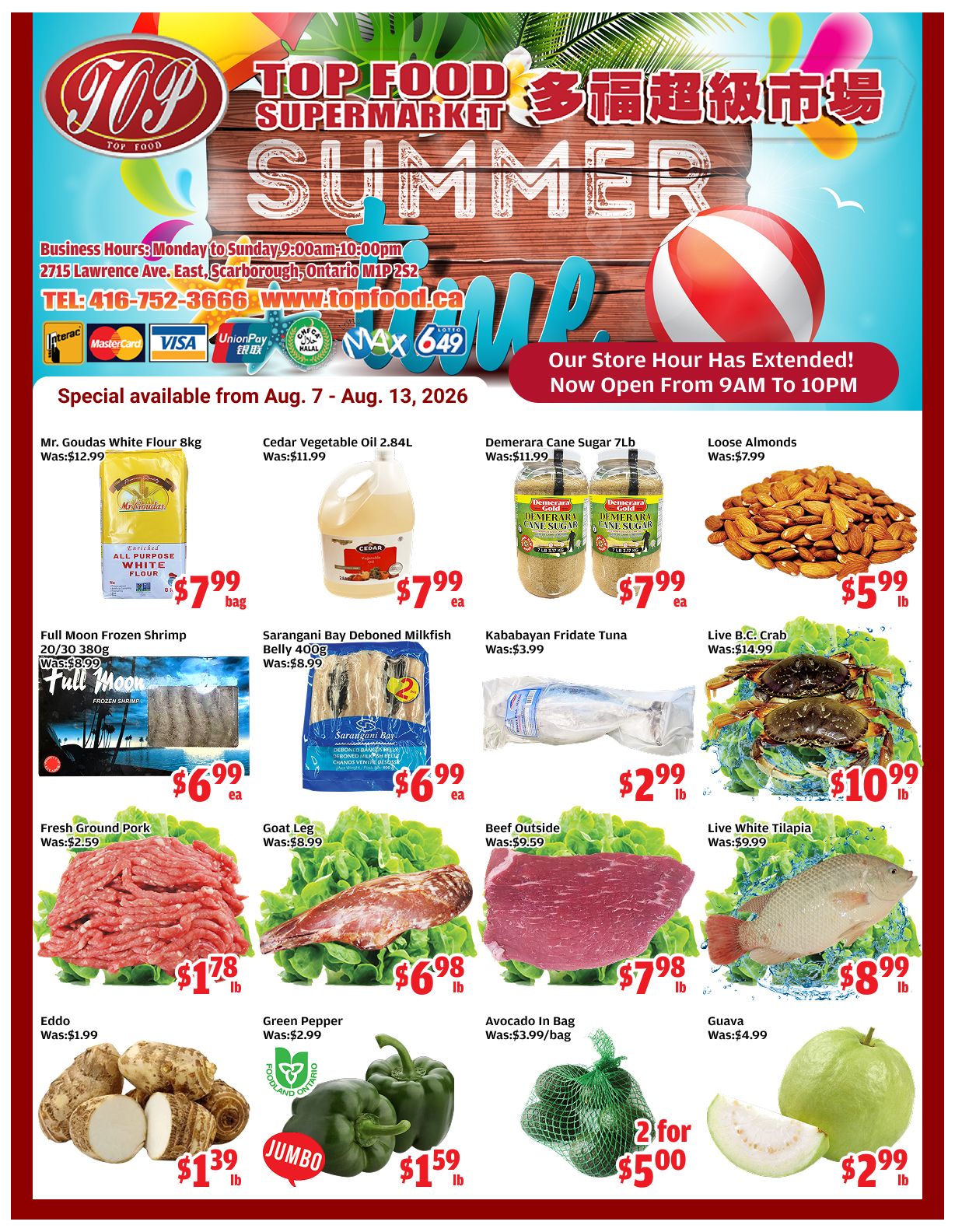 Top Food Supermarket Flyer August 7 to 13