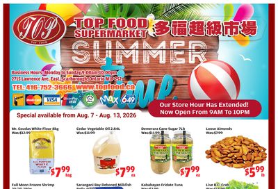 Top Food Supermarket Flyer August 7 to 13