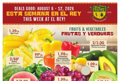 El Rey Foods Weekly Ad August 6 - 12, 2026