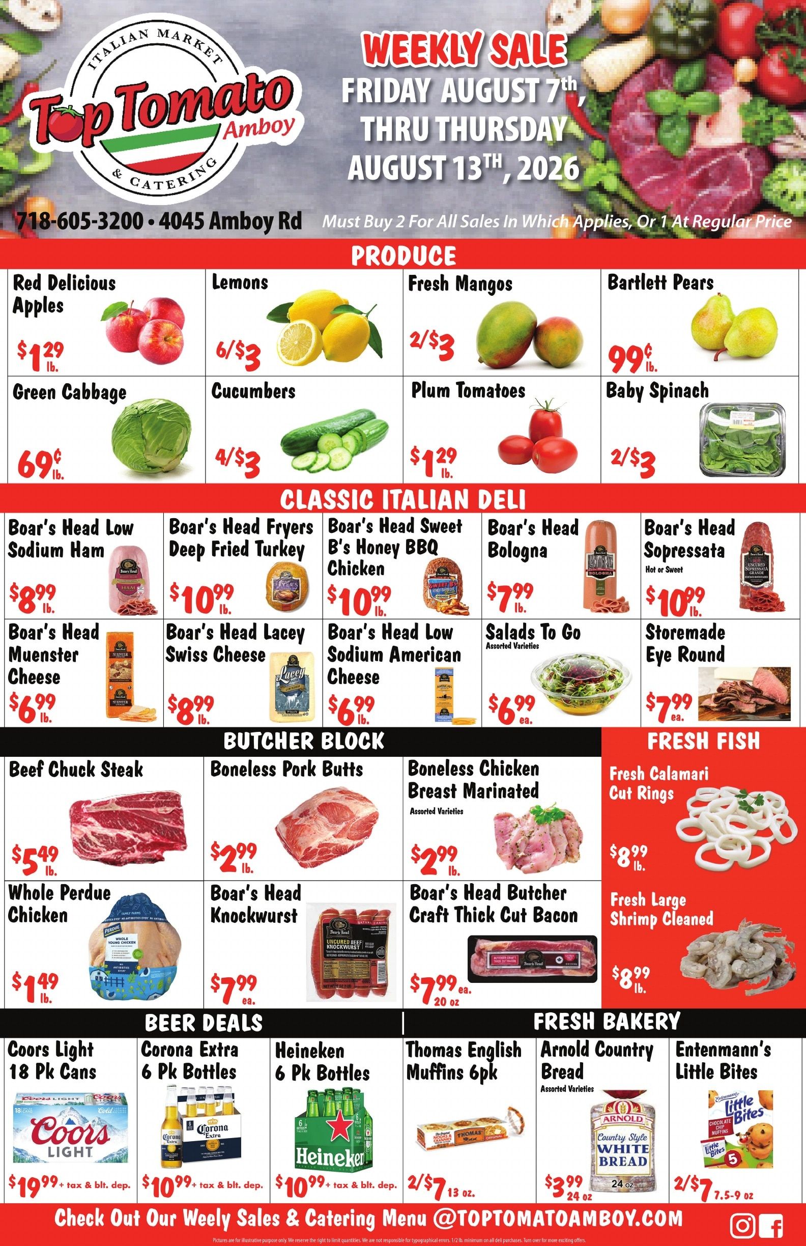 Top Tomato Amboy Weekly Ad August 7 - 13, 2026