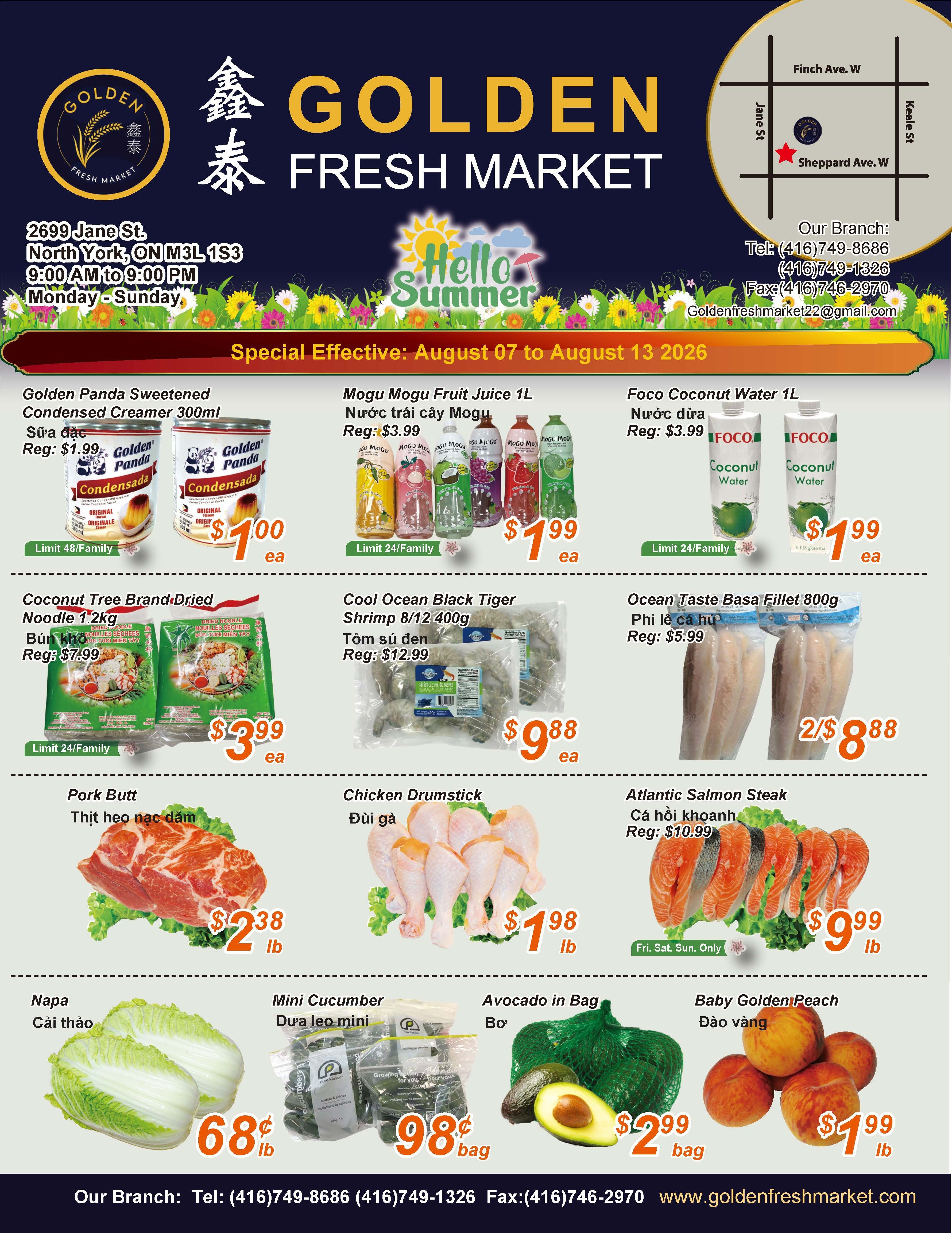 Golden Fresh Market Flyer August 7 to 13