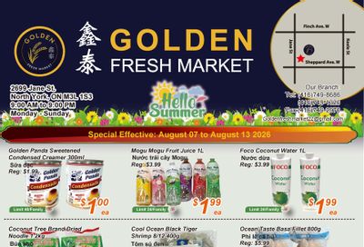 Golden Fresh Market Flyer August 7 to 13