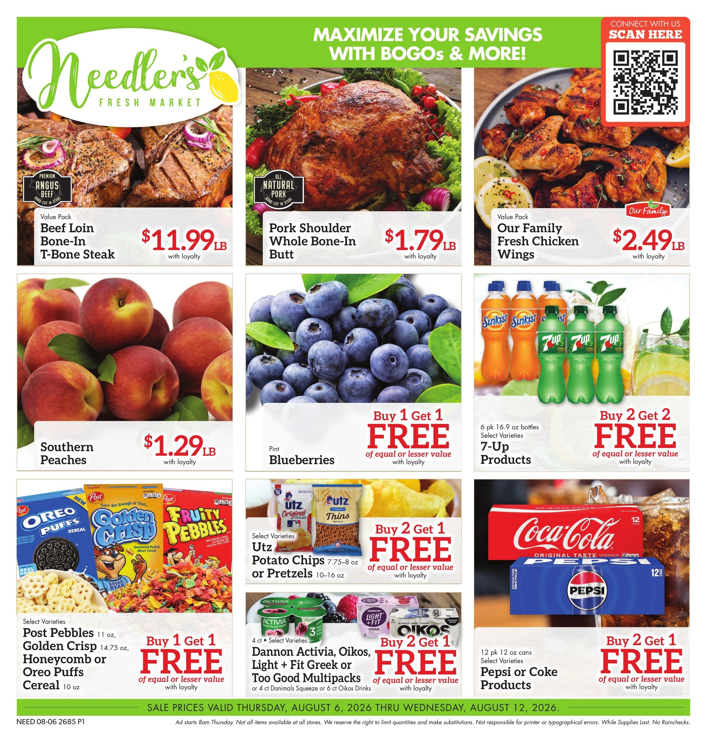 Needler's Fresh Market (Cincinnati–Dayton Area, KY–OH) Weekly Ad August 6 - 12, 2026