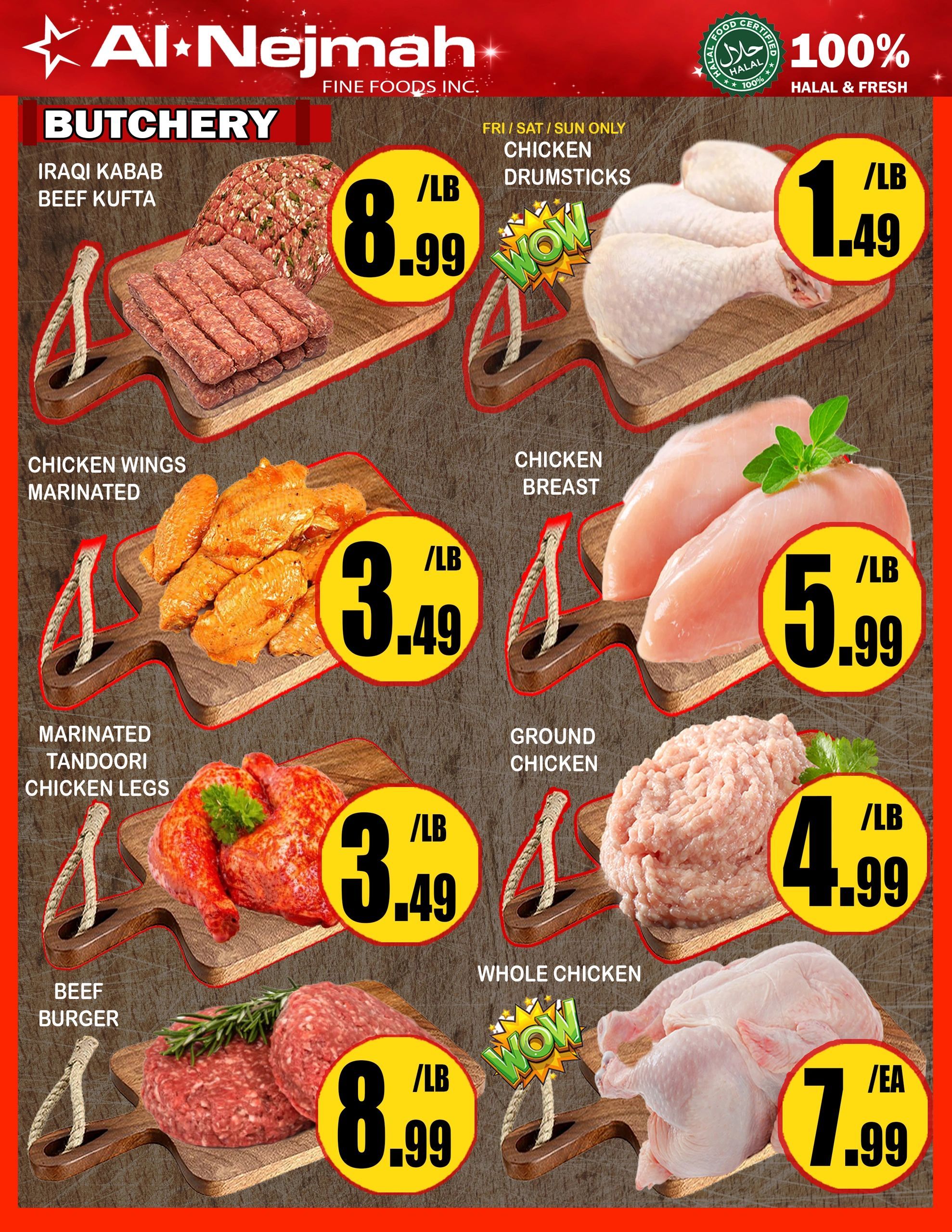 Alnejmah Fine Foods Inc. Flyer August 7 to 13