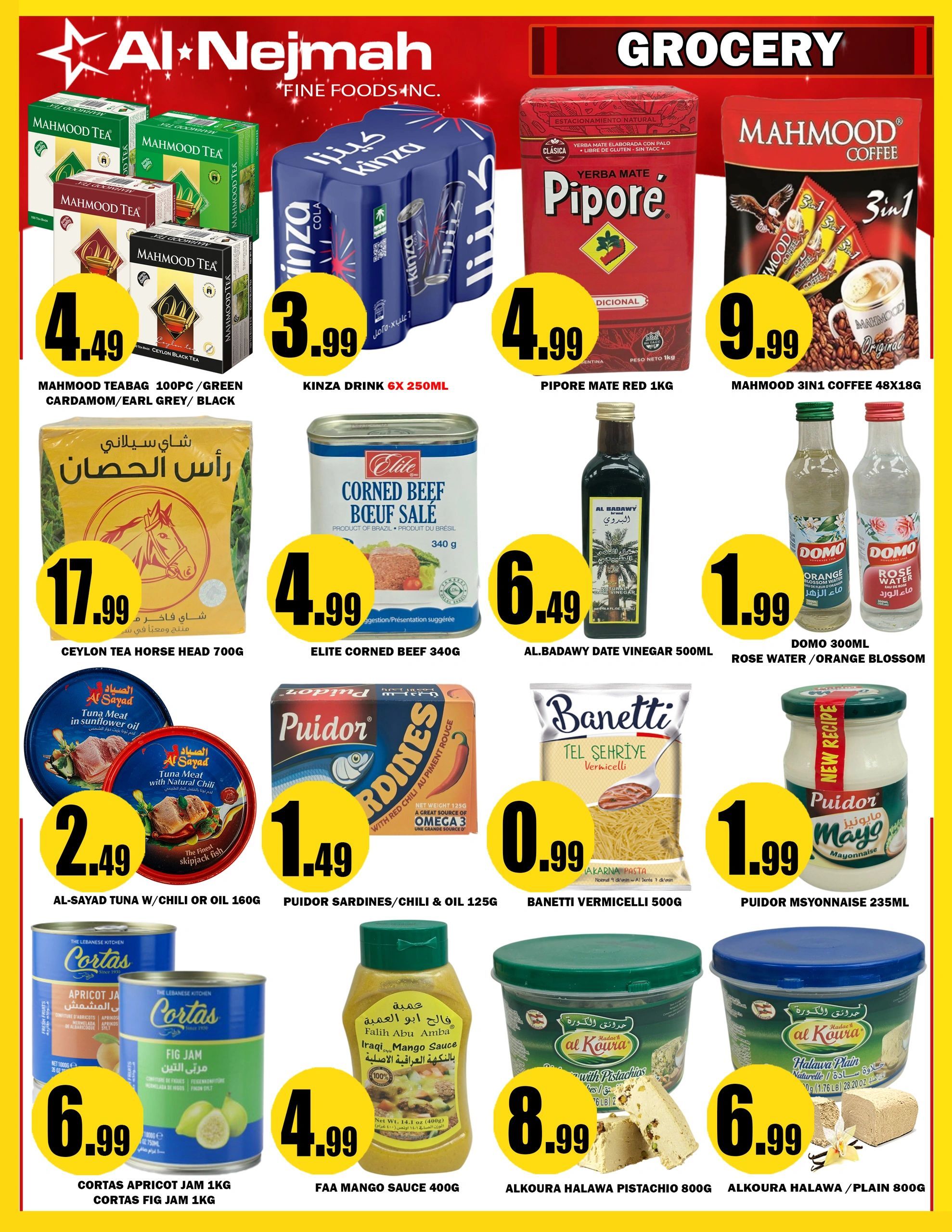 Alnejmah Fine Foods Inc. Flyer August 7 to 13