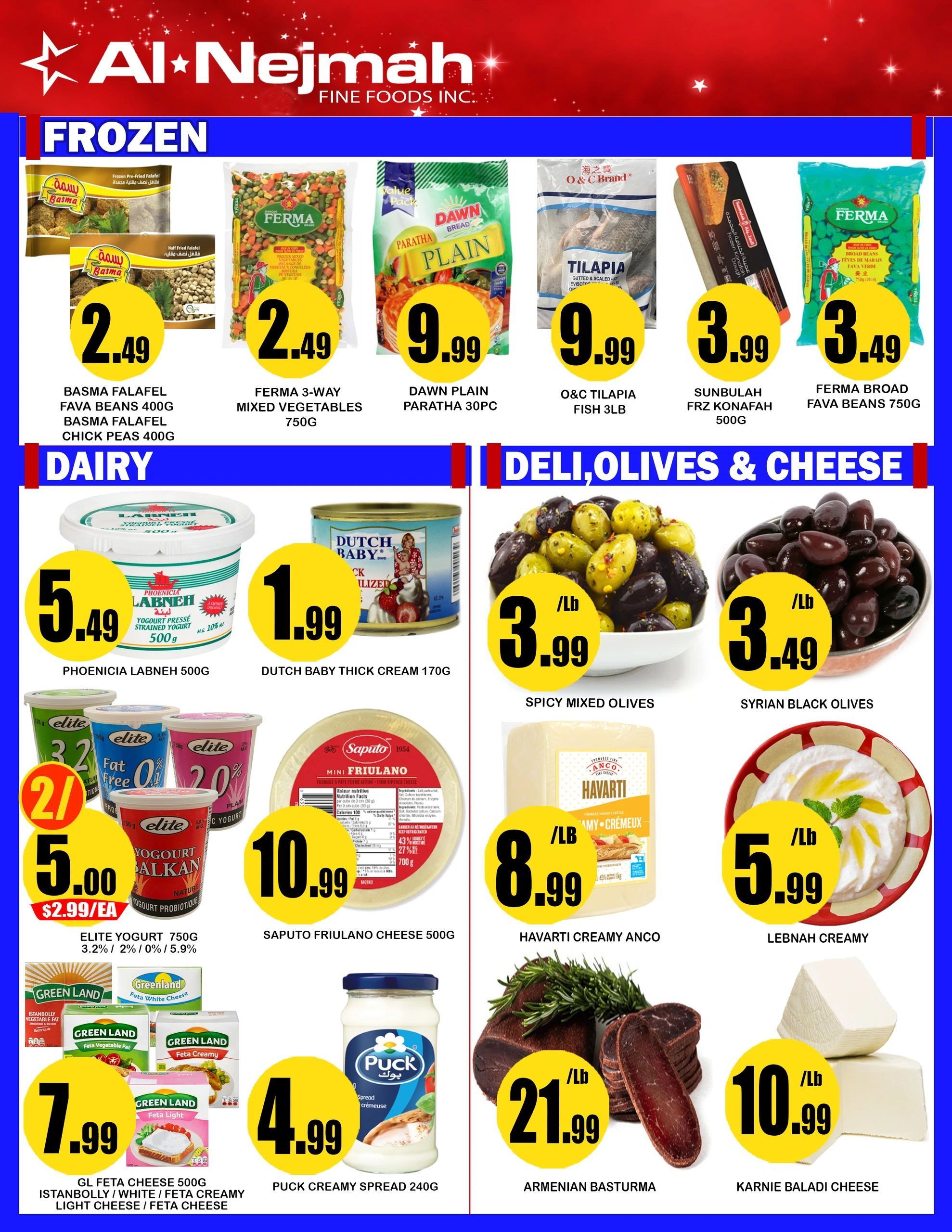 Alnejmah Fine Foods Inc. Flyer August 7 to 13