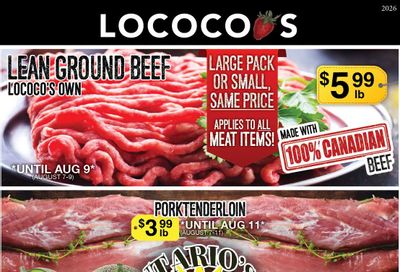 Lococo's Flyer August 7 to 9