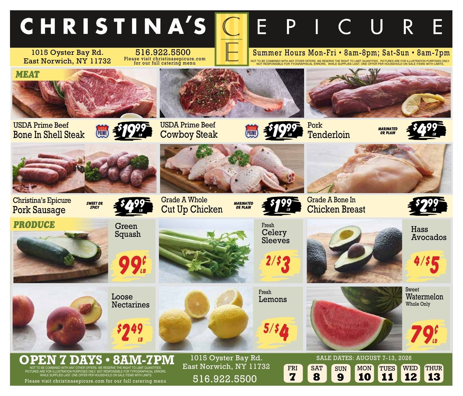 Christina's Epicure Weekly Ad August 7 - 13, 2026