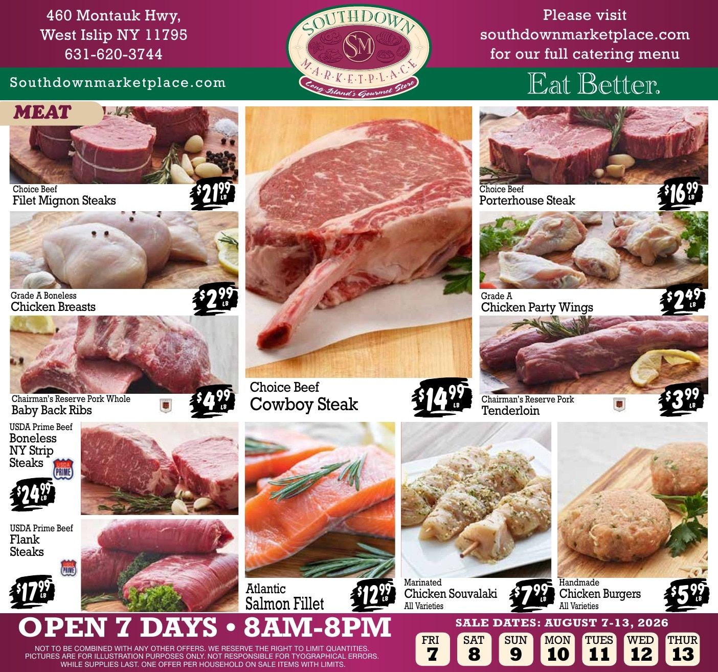 Southdown Marketplace (West Islip, NY) Weekly Ad August 7 - 13, 2026