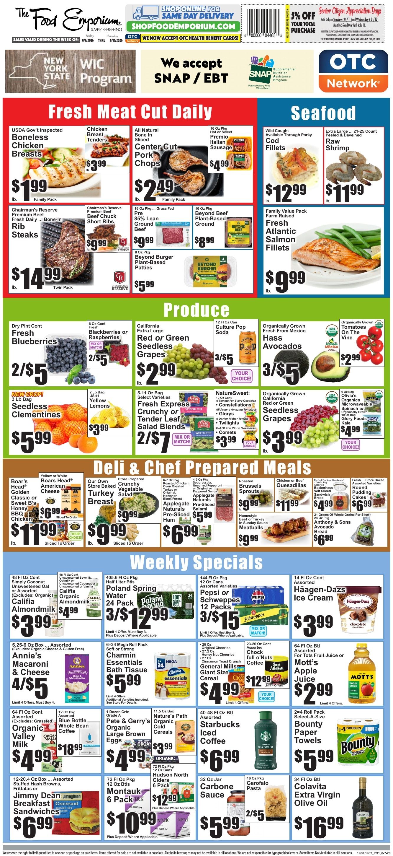 The Food Emporium Weekly Ad August 1 - 13, 2026