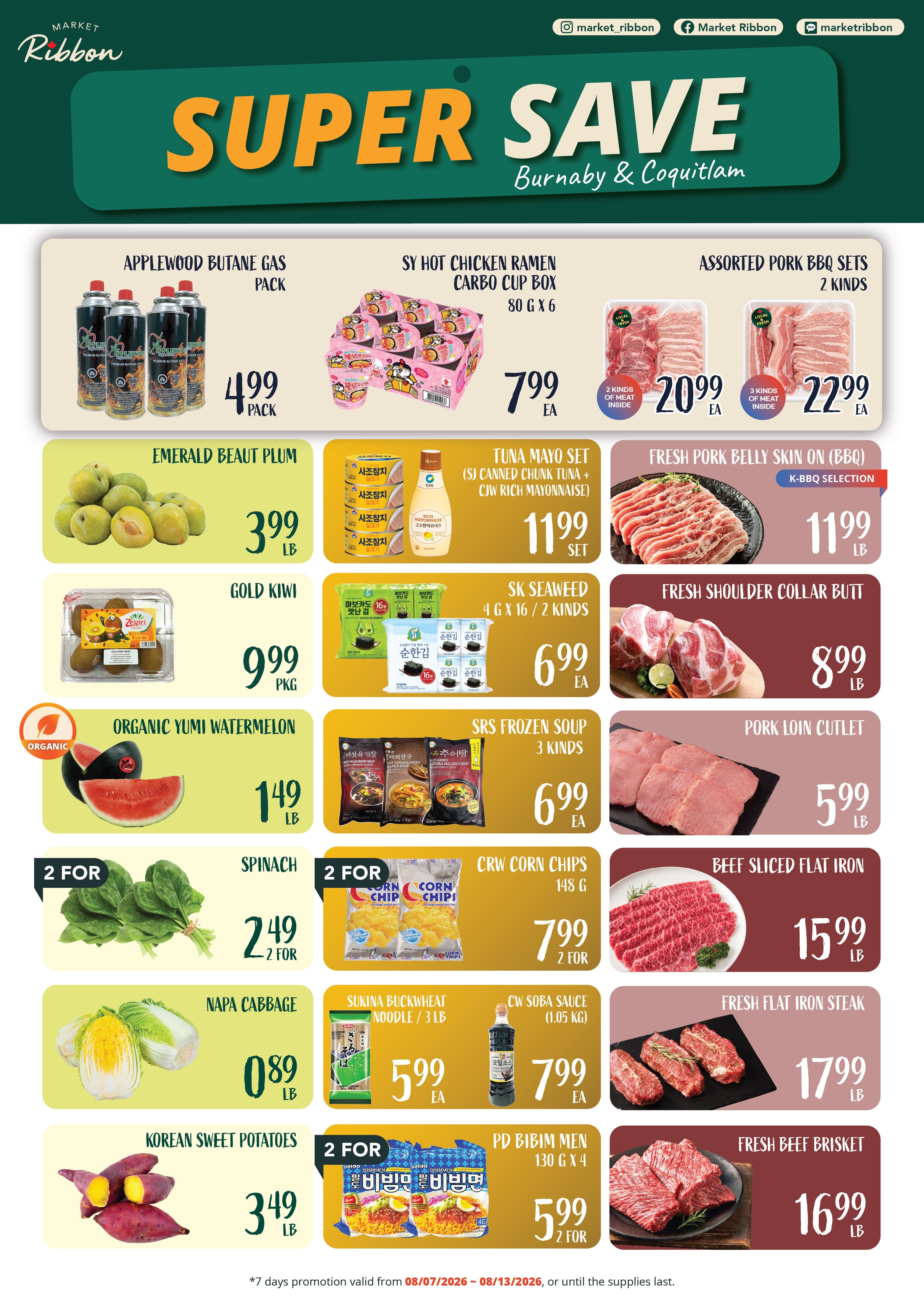 Market Ribbon Flyer August 7 to 13