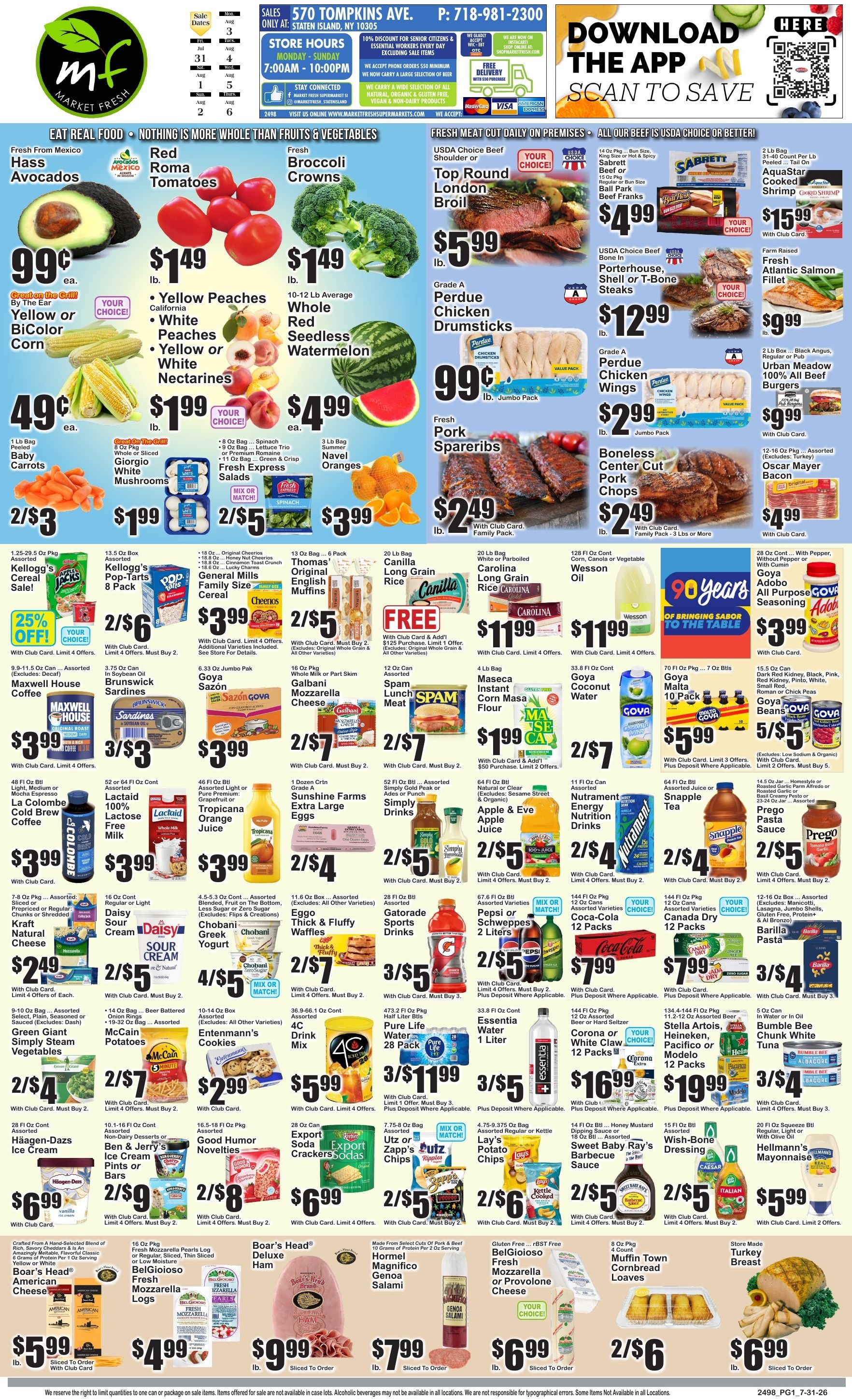 Market Fresh Supermarkets (Staten Island, NY) Weekly Ad August 7 - 13, 2026