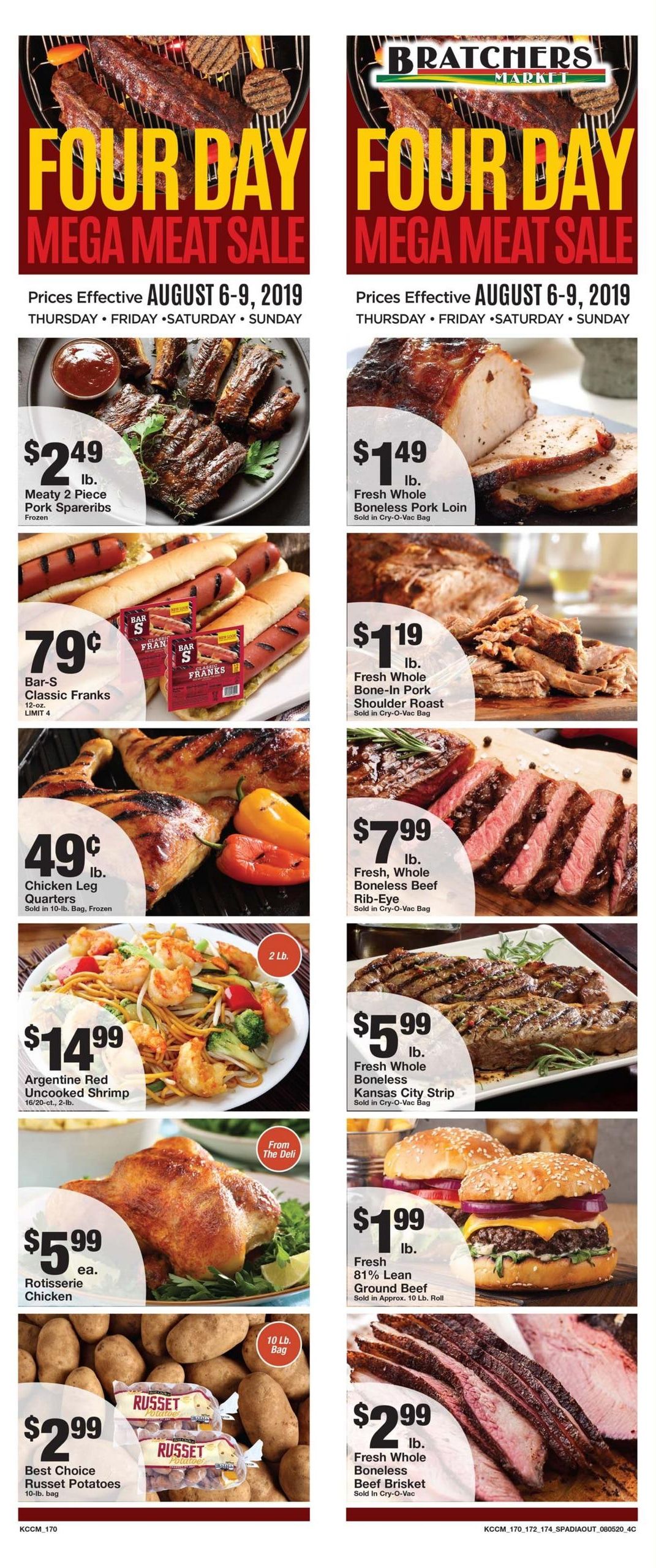 Bratchers Market Weekly Ad August 5 - 11, 2026