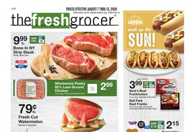 The Fresh Grocer (1880 Stefko Blvd, Bethlehem, PA) Weekly Ad August 7 - 13, 2026