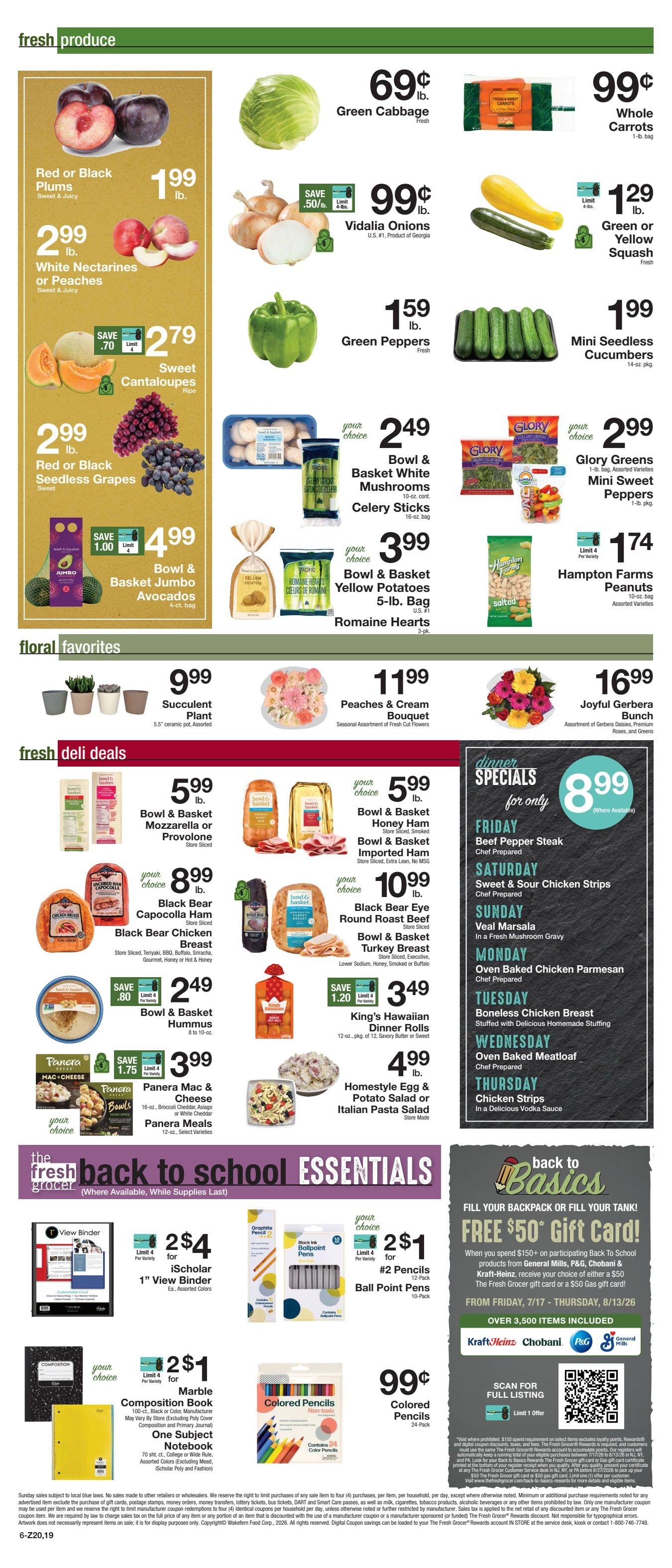 The Fresh Grocer (1880 Stefko Blvd, Bethlehem, PA) Weekly Ad August 7 - 13, 2026