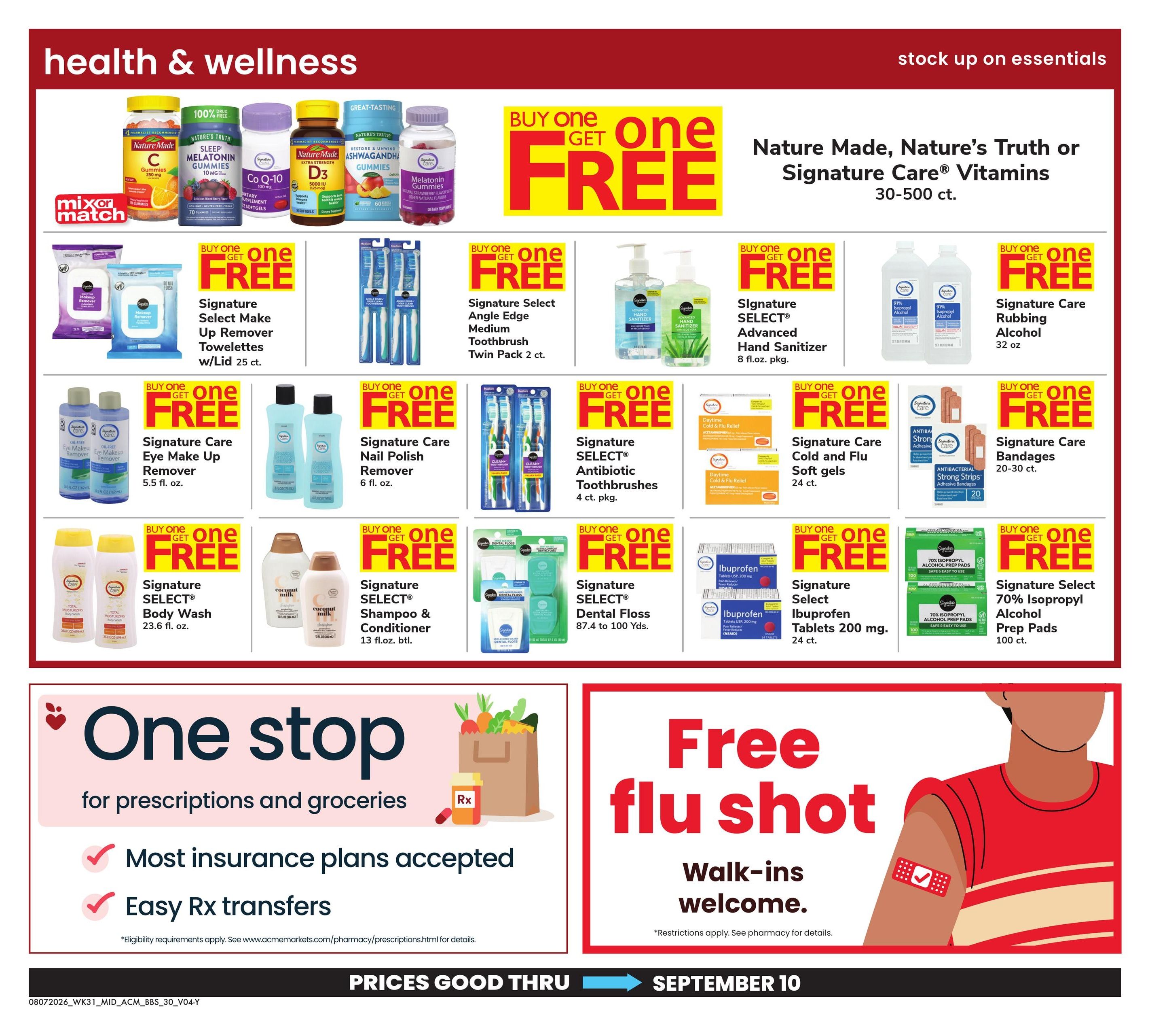 Acme Markets (Poughkeepsie–Millbrook Area, NY) Big Book of Savings Weekly Ad August 7 - September 10, 2026