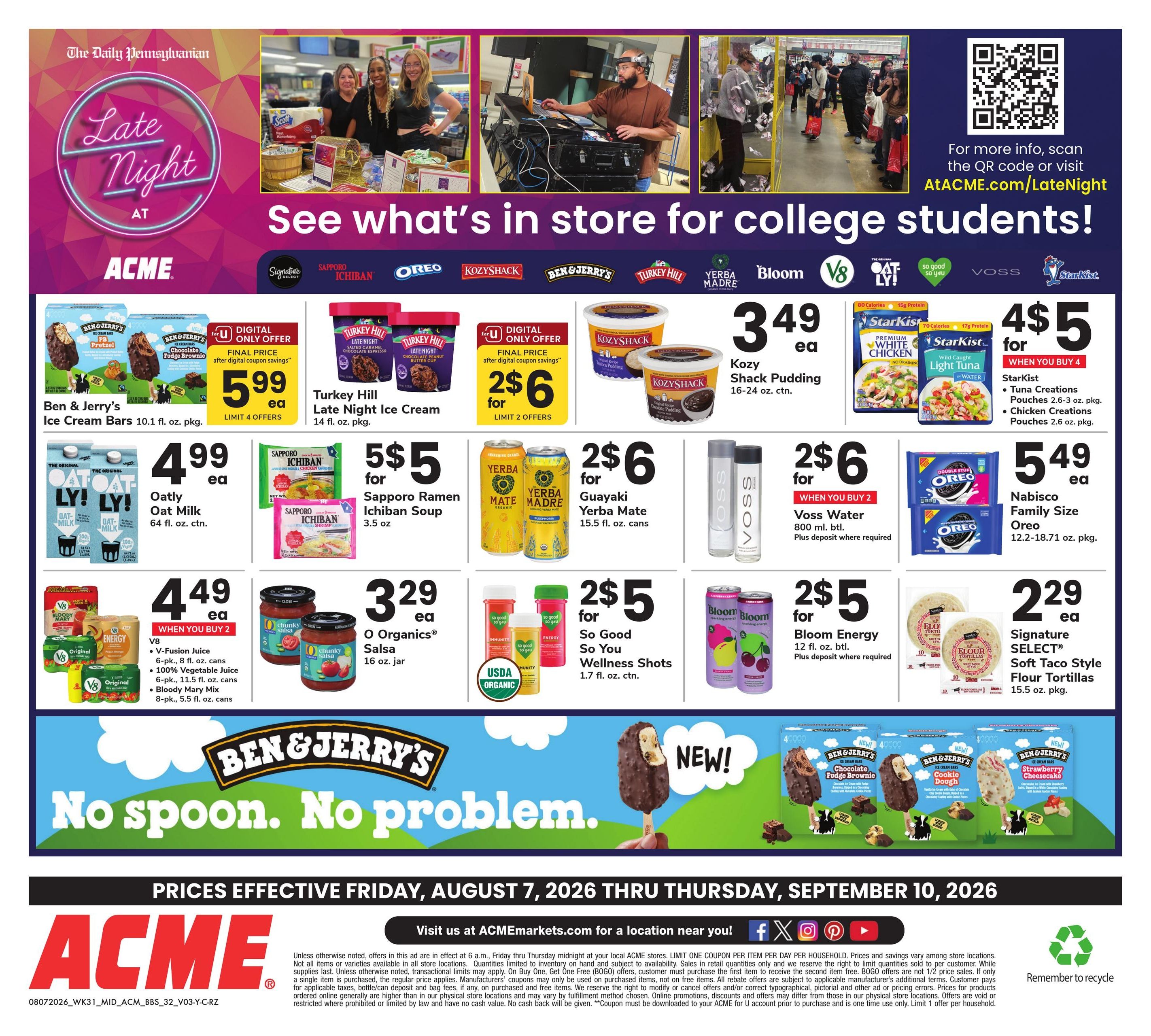 Acme Markets (Poughkeepsie–Millbrook Area, NY) Big Book of Savings Weekly Ad August 7 - September 10, 2026